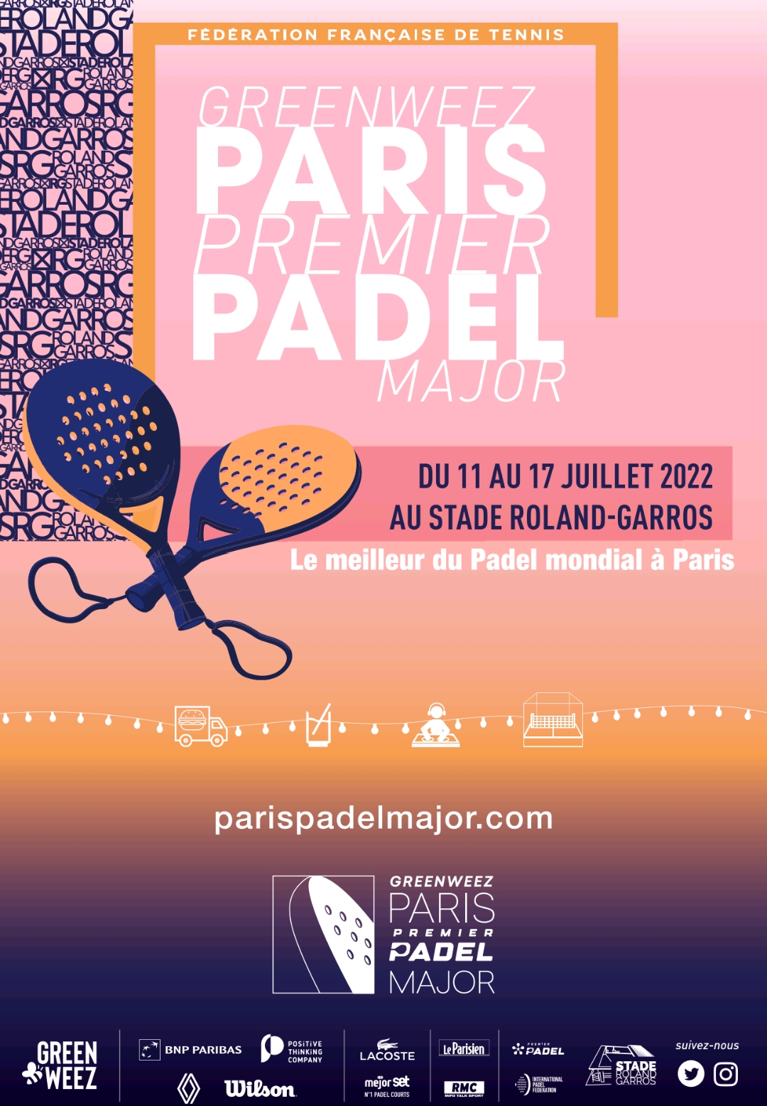 Greenweez Paris Premier Padel Major - Roland Garros - tournement - padel